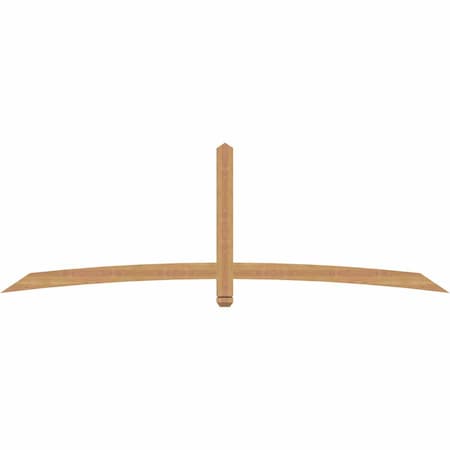 Ekena Millwork Bellingham Timber Gable Bracket, Western Red Cedar, 96"W x 32"H x 1 1/2"D x 3 1/2"F, 8/12 Pitch GBW096X32X0204BEL00SWR